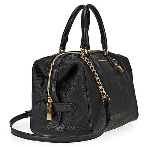 michael kors large black satchel|michael kors grayson satchel small.